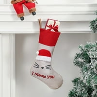 Božićne čarape Veliki Xmas poklon čarapa čarapa Dječji poklon bombona Xmas Čarape za obiteljski odmor Božićni ukrasi