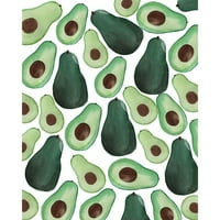 Doucette, Katie Black Moderni uokvireni muzej umjetnički print pod nazivom - uzorak avokado