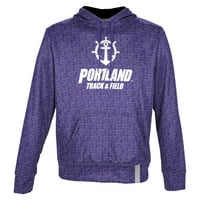 Muški pododjeljak Purple Portland Pilots Track & Field Name Drop pulover Hoodie