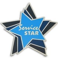 Pinmart-ova servisna zvezda priznanje motivacijskog korporativnog rever