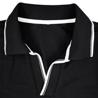 Yanhoo Muške košulje Casual dugi rukav V izrez za prozračnu bluzu vrhova vježbanja poslovnih majica