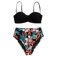 Ženska modna print seksi bikini push-up jastuk kupaći kostim kupaći odjeću set na klirensu