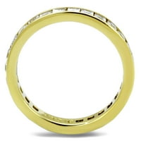 Zlatni ženski prsten Anillo para mujer y ninos unise djeca od nehrđajućeg čelika prsten od nehrđajućeg čelika sa AAA razredom CZ u CIJENOM POTENZI