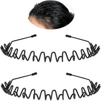 Metalna traka za glavu modna proljetna valovita kosa crna kose kopče za kosu za kosu elastične noktne