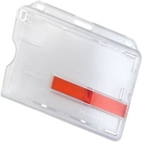 Teška tvrda plastična horizontalna držač značke s tablicama za crveni ekstraktor - jednostavan pristup