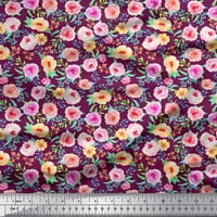 Soimoi ružičasti pamuk poplin tkanina i cvjetni akvalitetni dekor dekor tkanina od ispisanog bty