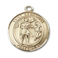 14KT Žuto zlato St. Sebastian Medal
