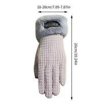 Zimske rukavice Žene termalne pune vunene rukavice sa rukom manžetne modne zimske esencijalne poruke