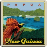 Vintage Retro World Travel Papua Nova Gvineja Retro postera Metal Tin znak Chic Art Retro Željezorstvo