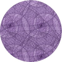 Ahgly Company u zatvorenom okruglom uzorkovima svijetle lila ljubičaste prostirke, 8 'krug