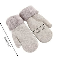 Clear pod $ cotonie ženske zimske rukavice tople obloge - ugodne toplije plišane debele rukavice rukavice