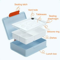 Kutije za ručak GARHELPER za djecu, kutija za skladištenje hrane bez curenja, može koristiti mikrovalnu