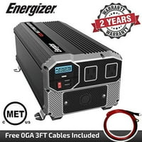 Energizer WATTS inverter modificirani kanalni inverter sinus, 12V do volti, dva izmjenska mjesta, dva