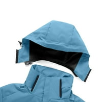 DTIDTPE jakna za jaknu muškarci na otvorenom u boji odvojivi šešir džep sa zatvaračem Vodootporni kaput