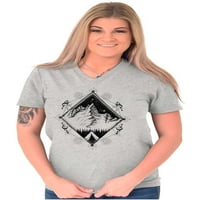 Spirit Mountain Diamond Duhovno V-izrez T Makenti Muškarci Žene Brisco Brands S