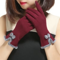 Par Ženske rukavice Luk na dodir jesenski zimski topljivi vetroporni rukavi za jahanje