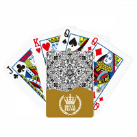 Barokni ponovljeni ilustracijski uzorak Royal Flush Poker igračka karta