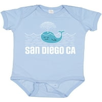 Inktastic San Diego California Whale Gift Baby Boy ili Baby Girl Bodysuit