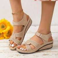 AMLBB Womens Wedge Sandale sandale sa sandalama za luku dame dame na plaži Ortopedske sandale Ljetne
