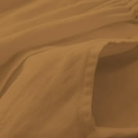 ZZWXWB Hlače za ženska ljetna pamučna posteljina elastična struka čvrsta tanka tanka kratke hlače bež