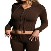 Eyicmarn Ženski džemper, dugi rukav kaput sa zatvaračem, ležerne partijske ulične džempere
