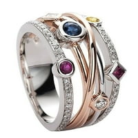 Yinguo prekrasne žene cvjetne bakrene prstene veličine 6 - prekrasan prsten nakit