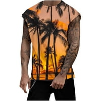 Yuwull Tropical Beach Vintage Retro Style Tenk TOP plam Tree Ispic majice bez rukava Ljeto Ležerne prilike