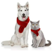 Pas šal za kućne ljubimce Čvrsti pleteni šal božićni ljubimci Headdress Cat pse Odeća za odjeću PET