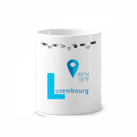 Luksemburg Geografija koordinira travu četkicu za zube Cartoon Lijep držač olovke