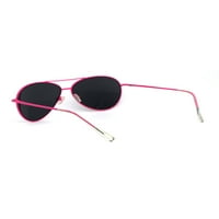 Pop Color Frame Crni objektiv Sunčane pilote Sunčane naočale Pink