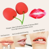Uređaj za usisavanje sa šljokicama za usne seksi usne za punjenje Enhancer Cherry