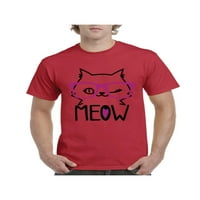 - Muška majica kratki rukav - meow slatka mačka mačka