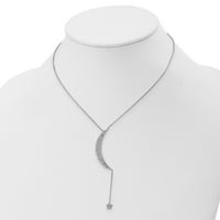 White Sterling srebrna ogrlica s ogrlicama u obliku kubične cirkonije CZ Clear In