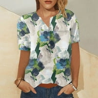Košulje za modni ispisani uzorak uzorak za žensku žensku modnu štampanu majicu s kratkim rukavima s