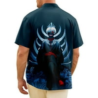 Muška tokio Ghoul majica uzorka Ležerne prilike dolje Havajska majica Prozračna brzog sušenja Top4xl