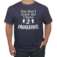 Nemojte me uplašiti, imam kćeri tata šala Humor Muška grafička majica, crna, velika