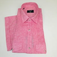 Muški ciazzo Turkey posteljina prozračna majica kratkih rukava #linun ružičasta