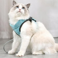 Prettyui CAT kabelska bjeguna otporna na malu mačku i psečki prsluk s reflektirajućom rezervacijom mekane mrežice podesive mačeće hodalice za mače