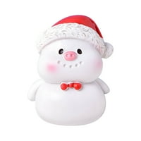 Koaiezne božićni crtani životinjski svinjski snjegović božićno drvce slatka mikro krajolik Božićni ukras