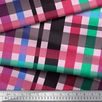 Soimoi Pink Heavy Canvas Tkanina Provjerite je li ispisati šivanje tkanine dvorište široko