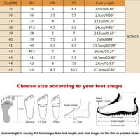 Homodles Žene ravne sandale - klinovi sandale klinove sandale na sandalama za čišćenje crne veličine