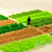 Samoljepljive statičke travne trave minijaturni krajolik visoki pejzažni izgled
