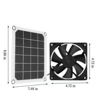 Ovjesni ventilatori Kit10W Solarni panel Pokrenut Dvostruki obodnjak na ventilator za vanjski solarni