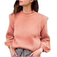 Honeeladyy ženske pune boje dugih rukava džemper