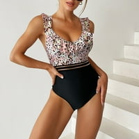 Fengqque žensko novo spajanje leopard print Slim kupaći kostim