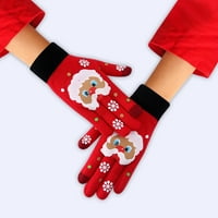 Puawkoer Ženska djevojka pleteni prst drže tople zimske rukavice meke tople rukavice za žene rukavice
