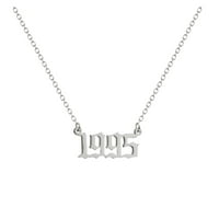 ZTTD Fashion 1990.-broj privjeske ogrlicu za žene srebrne ogrlice od nehrđajućeg čelika Ogrlice za ogrlice