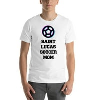 3xl TRI Ikona Saint Lucas Soccer Mama kratkih rukava pamučna majica po nedefiniranim poklonima