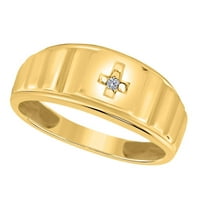 Mauli dragulji za angažovanje prstenova za muškarce 0. Carat Diamond angažman muški poprečni prsten
