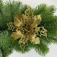 Guvpev božićni ukrasi božićni simulacijski cvijet xmas ornament savršeni božićni ukrasi za obitelji